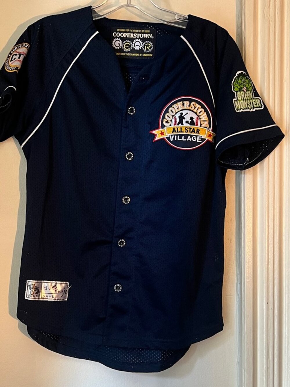 Cooperstown All Star Village #39, Boys size: Large 100 % polyester jersey